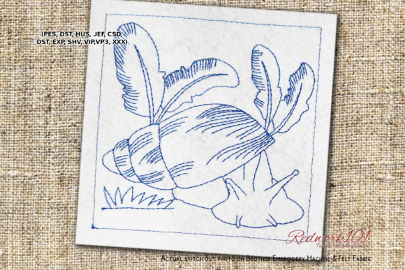 Banana Rasp Snail Redwork: A Designerβs Review