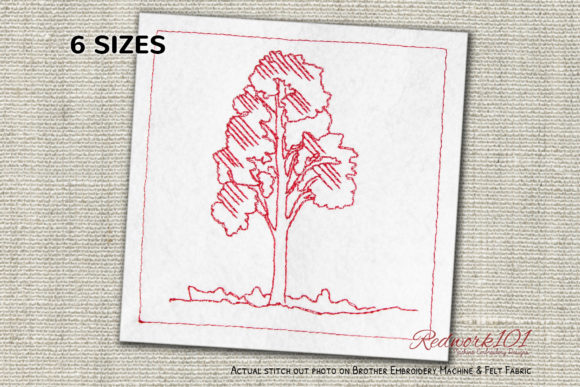Birch Tree Redwork: A Designer’s Craft Fair Review