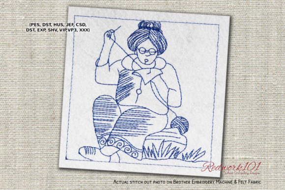 Grandma Sewing Redwork: A Designer’s Review