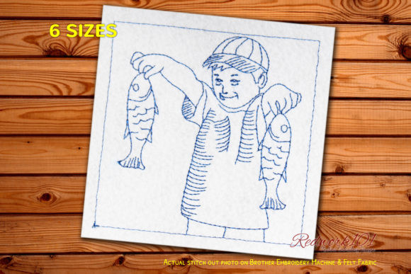 Review: Boy with Fish Caught in Hands Redwork