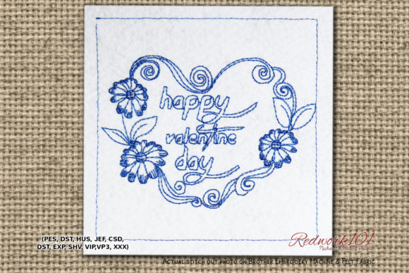 Reviewing Happy Valentine Day Redwork for Holiday Sales