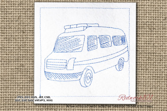 Reviewing the Ambulance Car Lineart Design