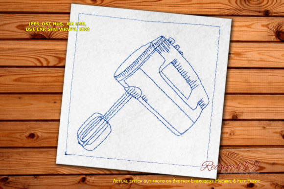 Vintage Kitchen Mixer Redwork: A Designer’s Review